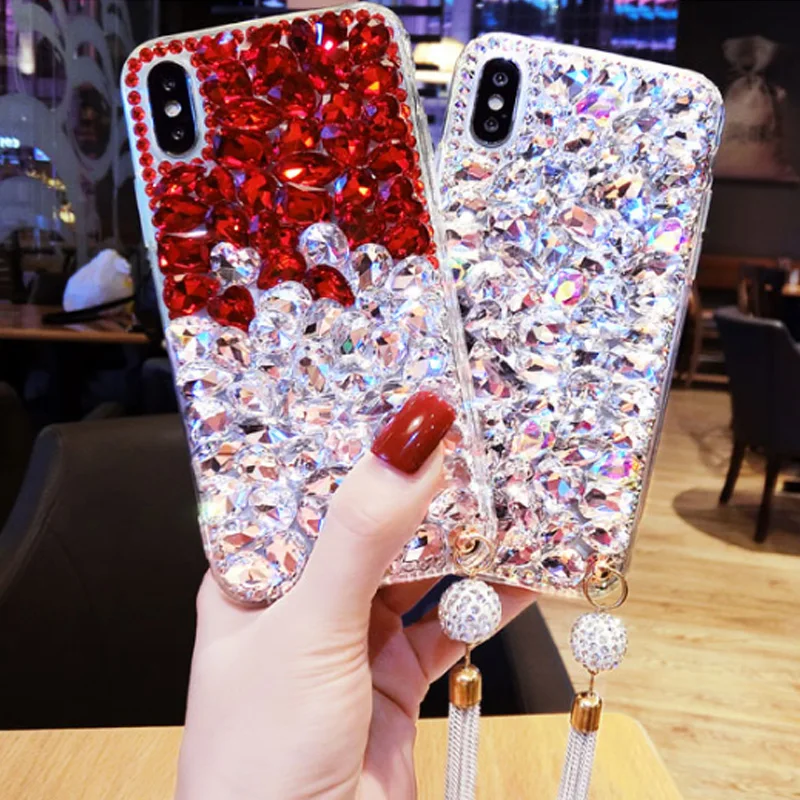 Rheinruby DIY блестящие стразы чехол для huawei mate 20 P20 Pro P9 P10 Plus 9 10 Nova 3I s| |