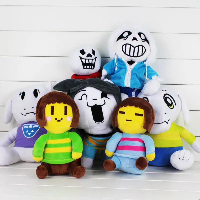 Плюшевая кукла Undertale Sans Asriel Toriel Temmie Frisk Chara Undyne 20 37 см мягкая набивная плюшевая