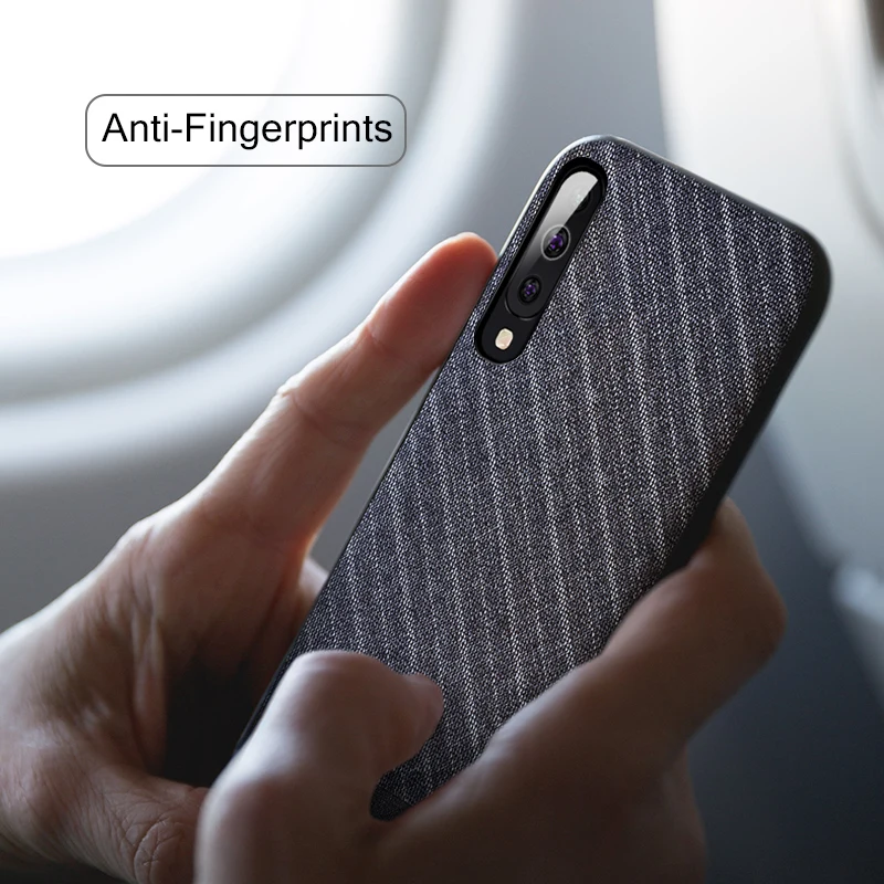 Для samsung Galaxy A50 чехол Mofi для samsung A50 чехол задняя крышка для samsung A 50 чехол темный человек мальчик хлопок ткань бизнес