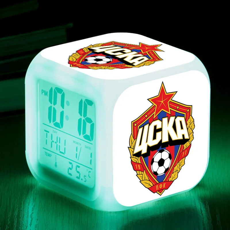 ПФК ЦСКА МОСКВА светодиодный Будильники России Футбол команды Reloj Despertador