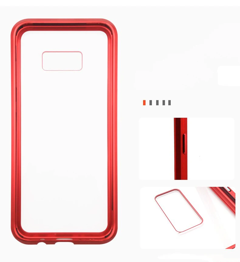 360 Полный Магнитный чехол для телефона для samsung Galaxy Note 10 Pro A30 A50 A70 M10 M20 Алюминиевый металлический бампер S10 S10 Plus стеклянный чехол