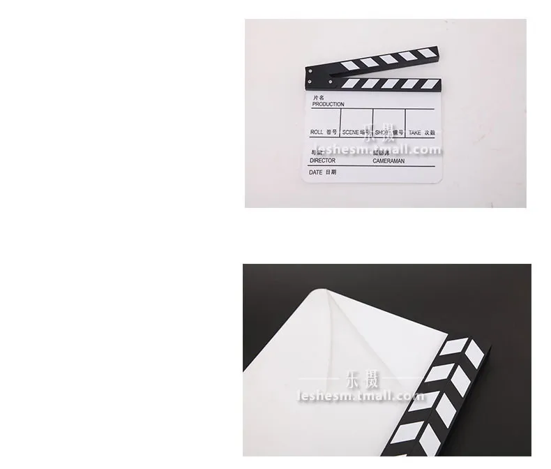 Белая акриловая китайская и английская доска для записи пленки реквизит