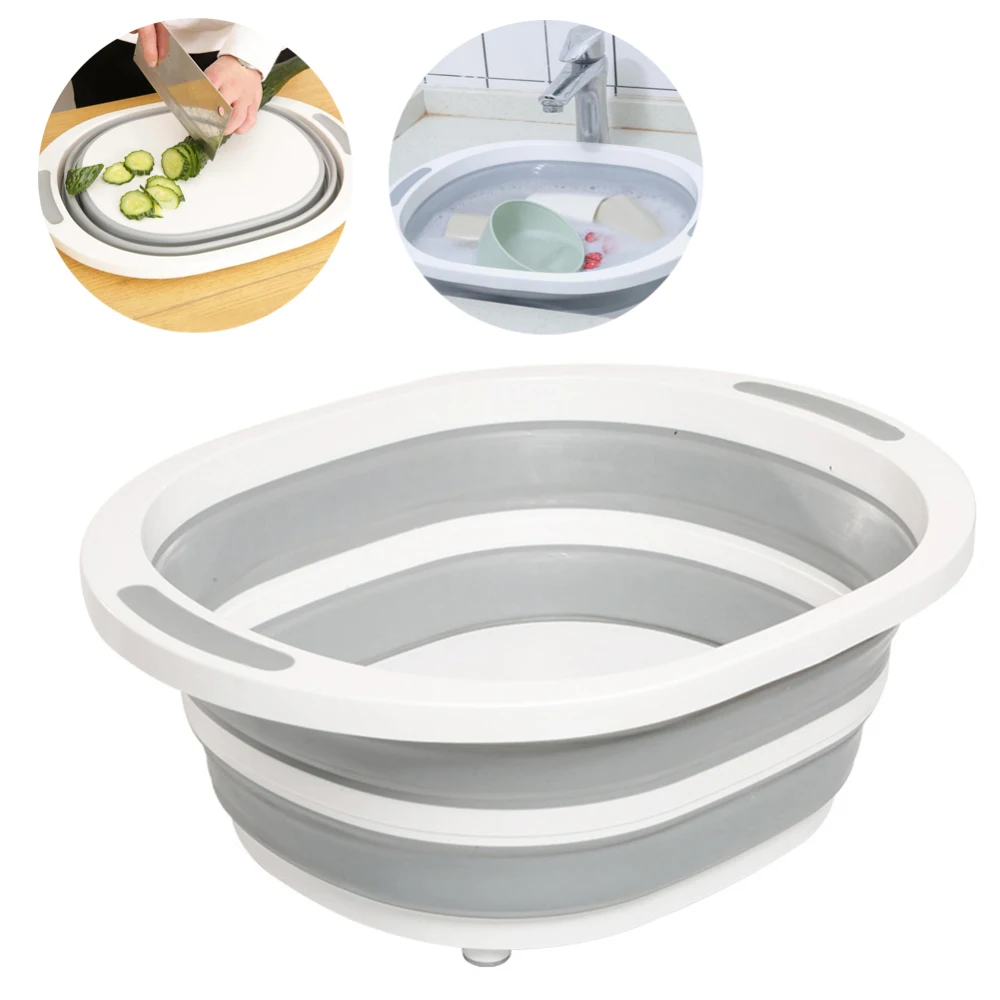 Kitchen Chopping Blocks Foldable Cutting Board Washable Storage Basket Boards Classification New | Дом и сад