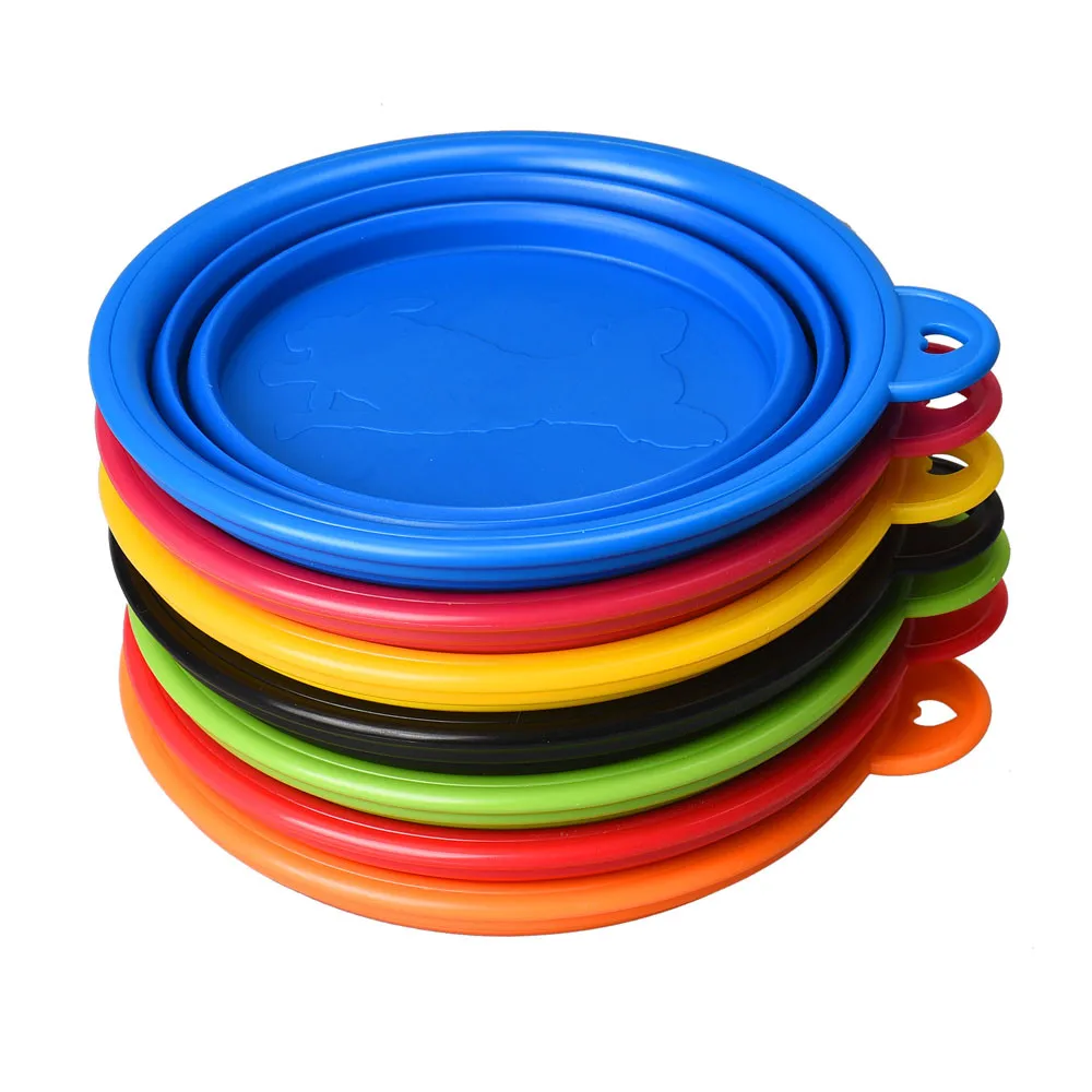 Силиконовая складная миска для кормления собак и кошек Aug8|pet silicone|water dishfeeding bowl |