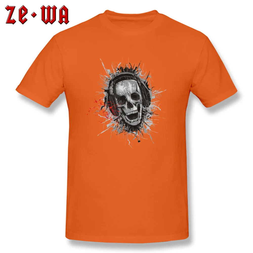 Death музыка футболка для мужчин в стиле хип хоп с надписями и рисунком виде черепа