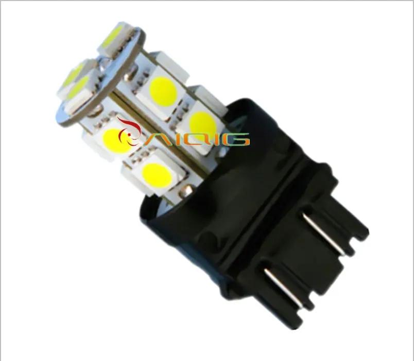 3156 3157 чистый белый 13 SMD 5050 задний стоп-сигнал s светодиодная лампа авто p27/7 Вт