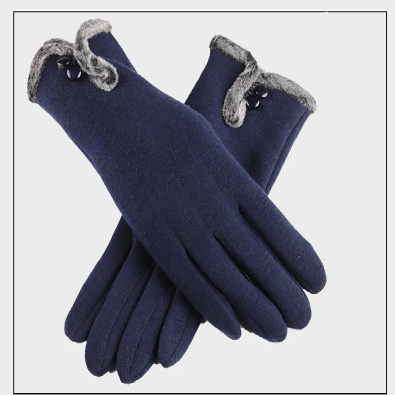 Мягкие толстые зимние перчатки Женские ветрозащитные для вождения Guantes Invierno