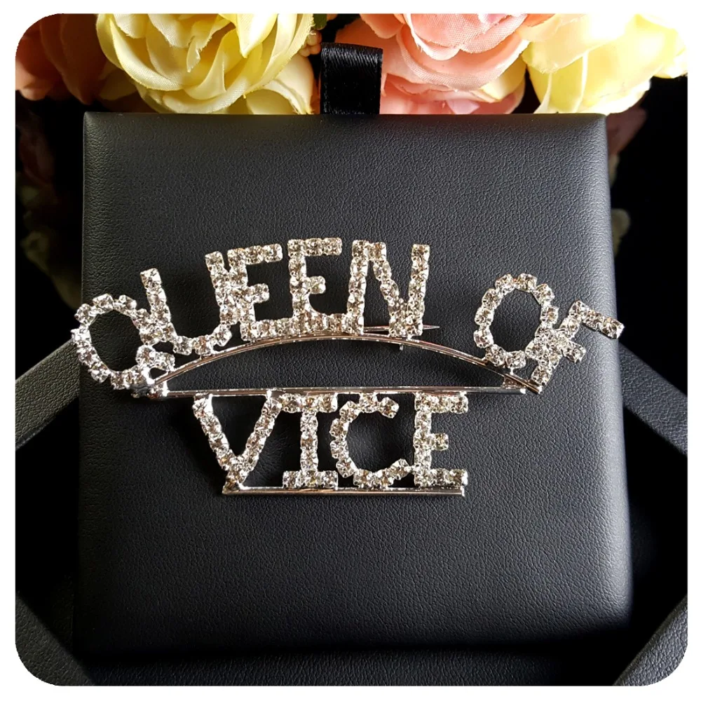 Прозрачная брошь со стразами и булавками КОНАЙ ВЕСА ювелирные изделия ручной