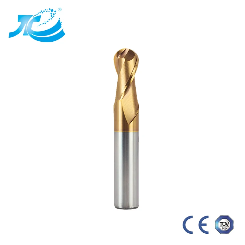 Скидка 1500USD 20% Фрезерный резак с ЧПУ Карбид 2-4Flutes HRC55 золотой шар Концевая фреза