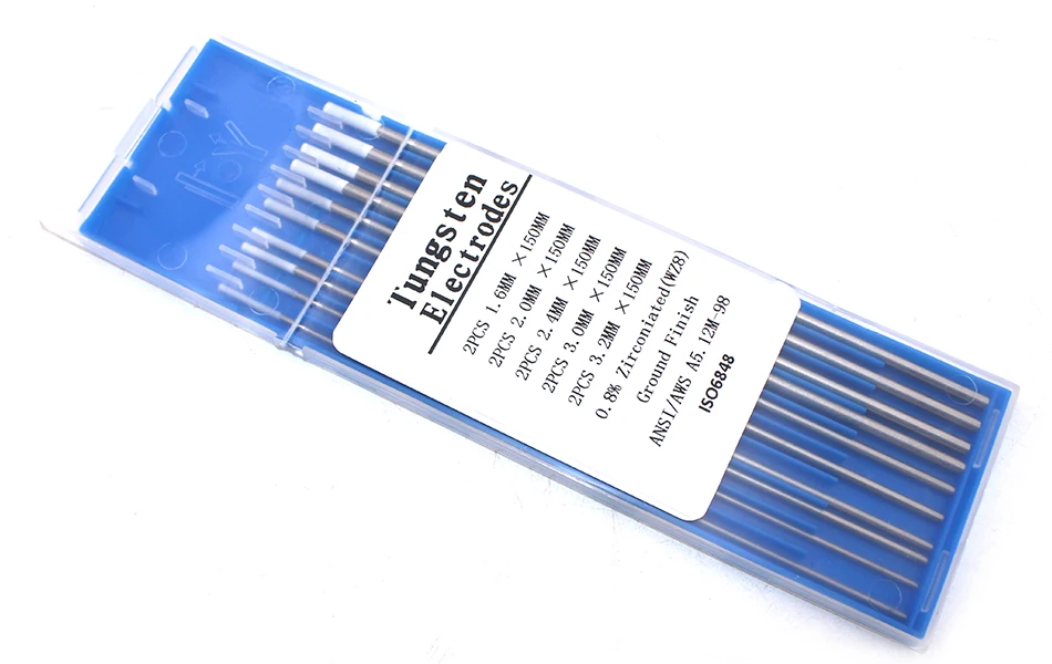 WZ8 Вольфрам электродом Tig Rod 1,0/1,6/2,0/2,4/3,0/3,2/4,0 мм x 150 мм(") Приспособление для удаления 0.8% Zirconiated Вольфрам сварки штучными электродами стержень