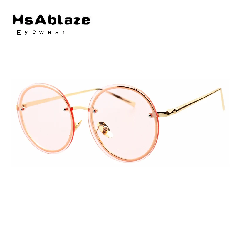 Hsablaze очки Новый 2017 круглый Солнцезащитные для женщин Для Защита от солнца Очки
