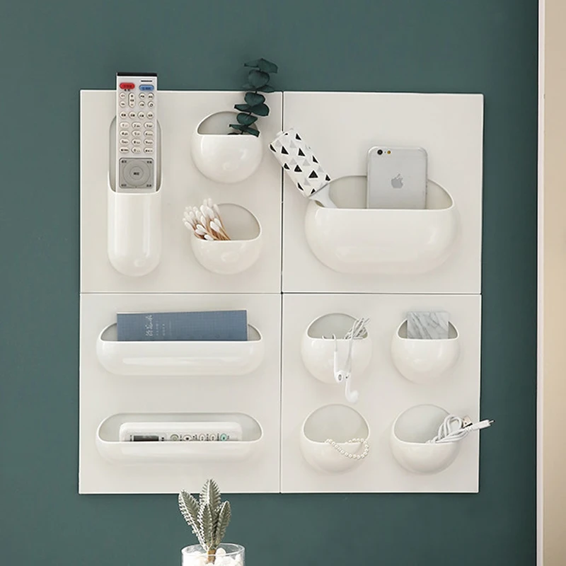 Wall Shelf Bedside Storage Box Bedroom Dormitory Hangings Organizer Home Decoration Sundry Holder Makeup Covered Living Room | Дом и сад