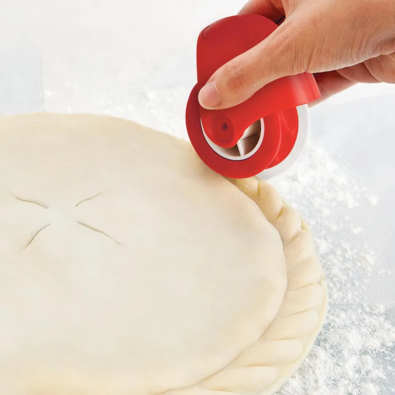 MOM'S ручная пицца выпечка резак кондитерский пирог форма-резак для украшений пластиковые колеса Ролик для пицца выпечка пирог корка выпечки резак