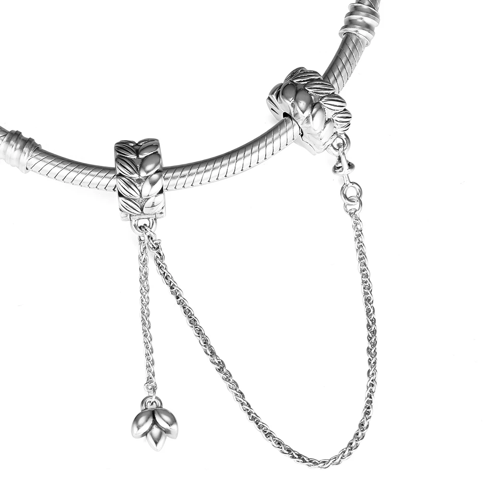 

Цепочка QANDOCCI из стерлингового серебра 925 пробы с зернами энергии, оригинальная модная цепочка для изготовления ювелирных изделий, подходит ...