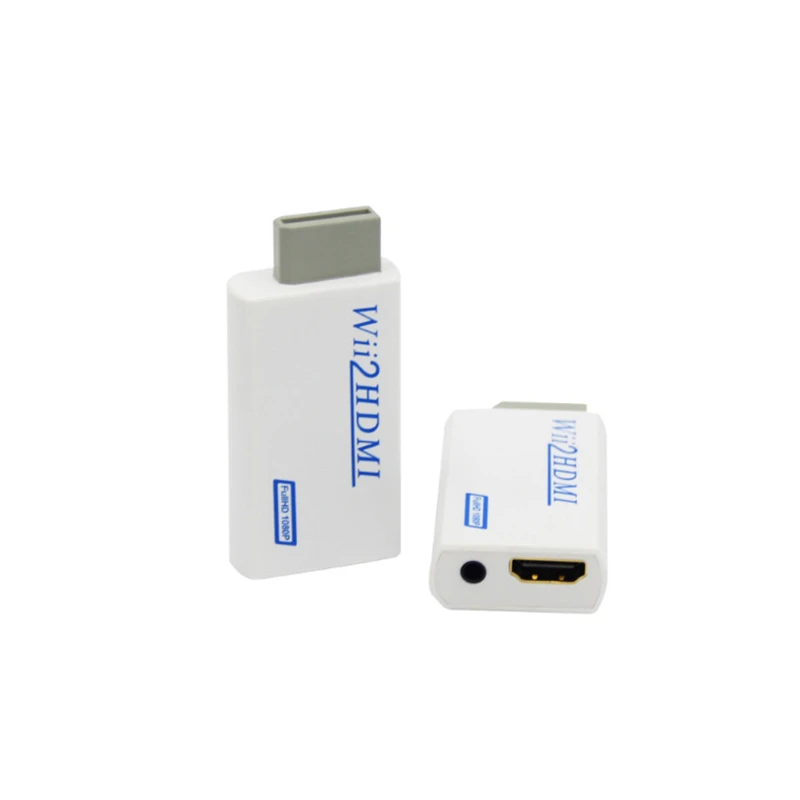 Для HDTV Wii конвертер в HDMI адаптер Поддержка FullHD 720P 1080P 3 5 мм аудио Wii2HDMI монитор