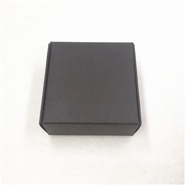black 24 шт. самолета kraft бумага для упаковки подарка коробка конфет 6,5x6,5x3 см хранения чай/печенье/коробка для орехов принять настроить MOQ: 500 - Цвет: black