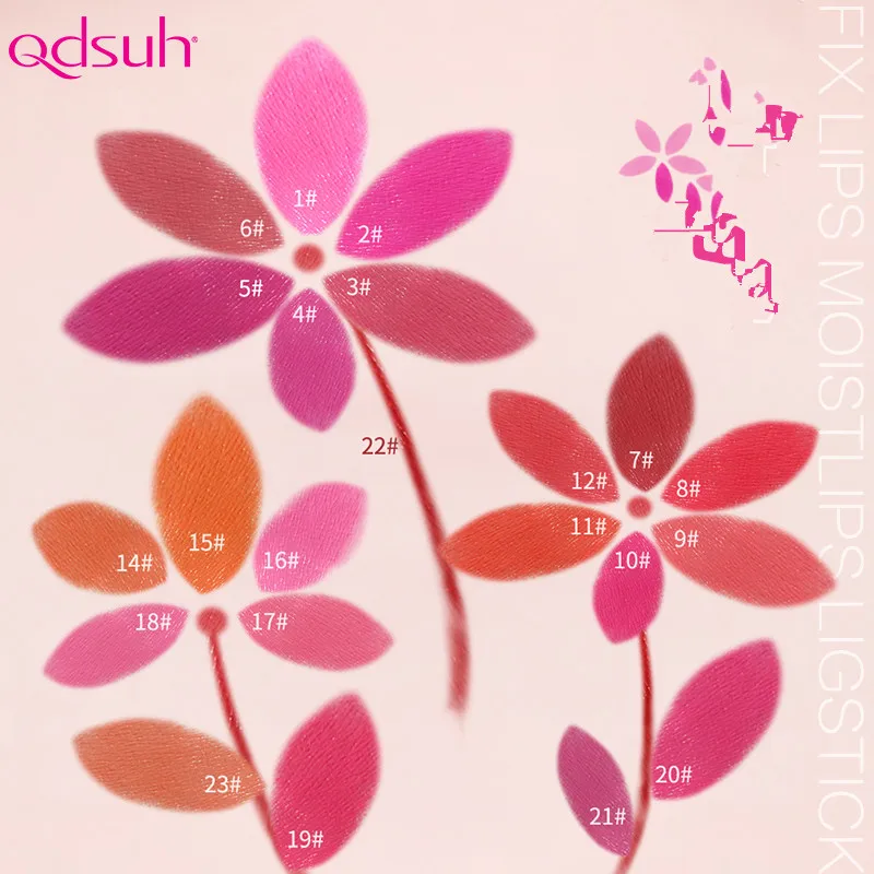 Qdsuh Makeup matte lipstick waterproof lips make up cosmetics lip Long Lasting Kissproof All Day Lipstick hot selling batom set |