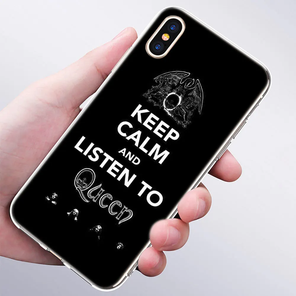 Модный силиконовый чехол-накладка queen band для Apple IPhone 11 Pro XS Max X XR 7 8 6 6s Plus 5s SE, мягкие чехлы из ТПУ - Цвет: 004