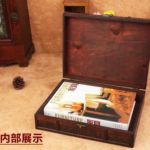 Популярный эксклюзивный креативный ящик для хранения вещей Taobao деревянные