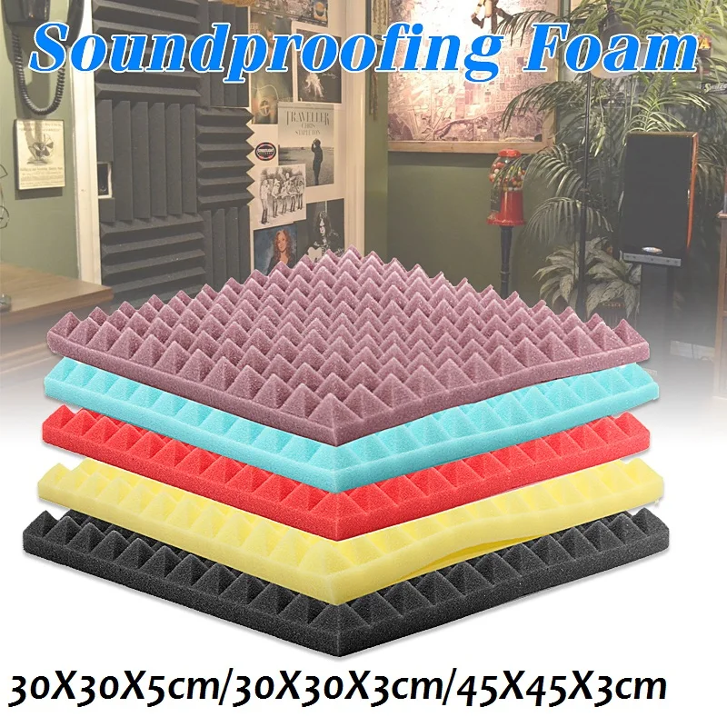 Звукоизоляционная пена 30*30*5 см студийная акустическая Звукопоглощающая