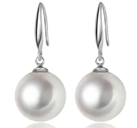 pearl earrings for women silver 925 simulated pearl drop earing pendients wedding jewelry accessories bijoux christmas gifts