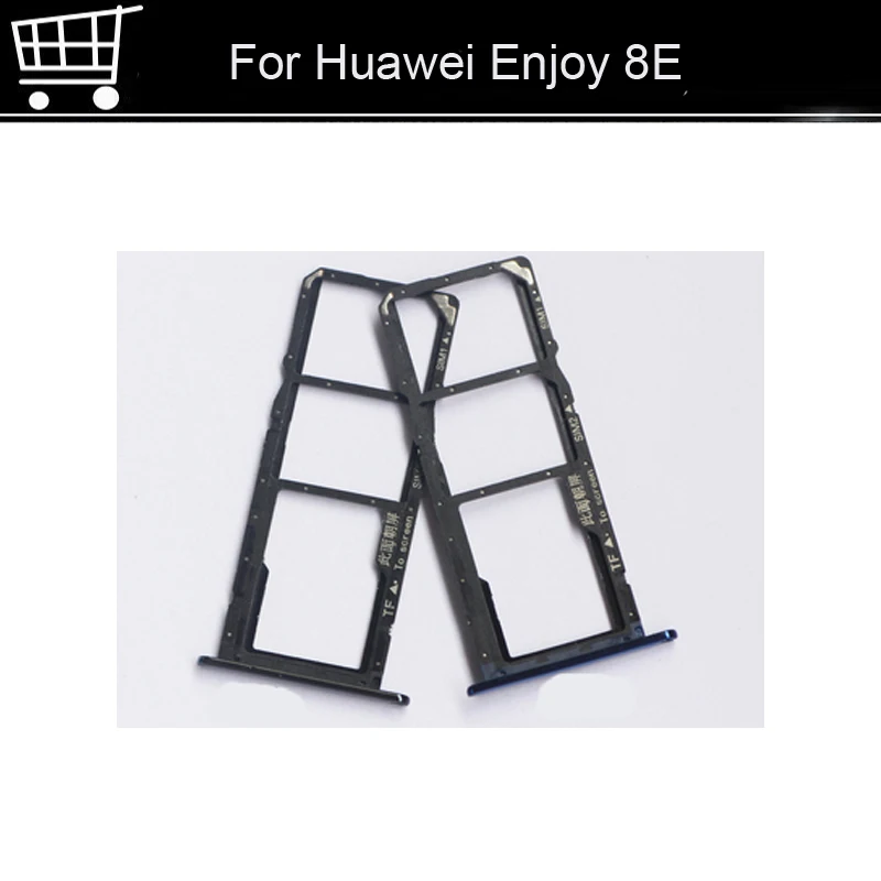 Оригинальный новый для Huawei Enjoy 8E Серебряный лоток sim-карт sd-карт держатель Замена