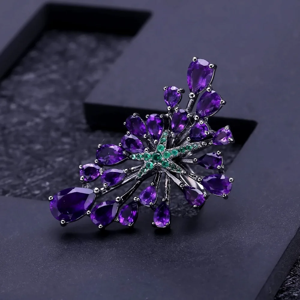 Женские винтажные готические украшения GEM'S BALLET серебряные серьги с