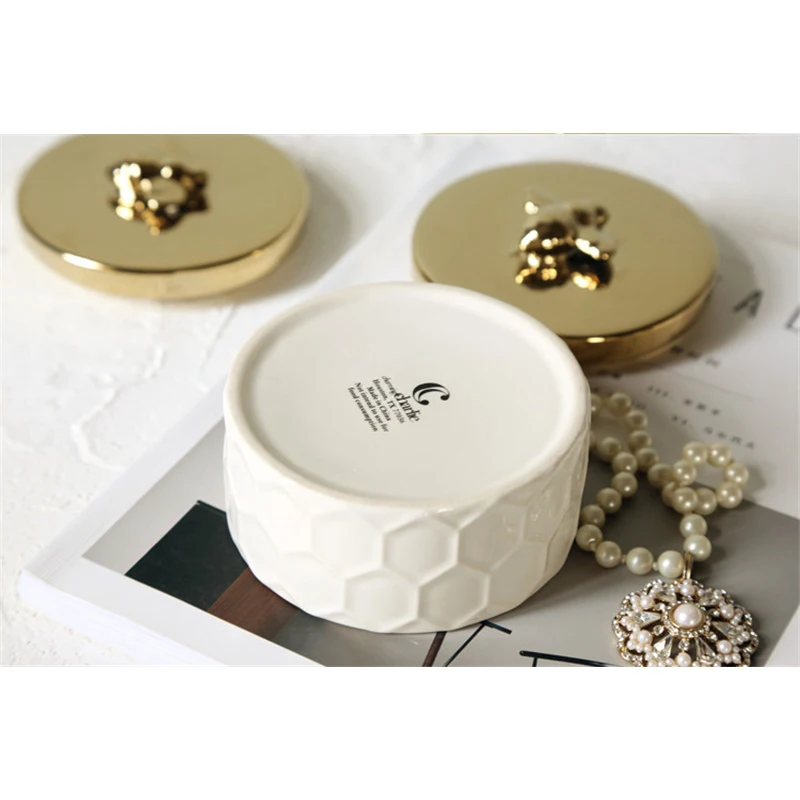 Декоративный Многофункциональный резервуар для хранения Золотая маленькая