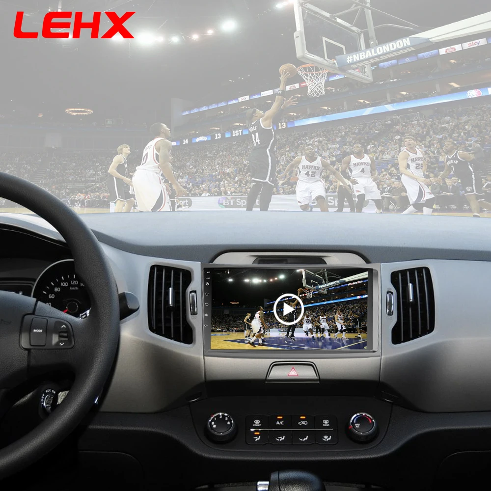 LEHX автомобильный Android 8,1 2 din Автомобильный мультимедийный плеер Автомобильный dvd для KIA sportage 2011 2012 2013 головное устройство gps навигация радио