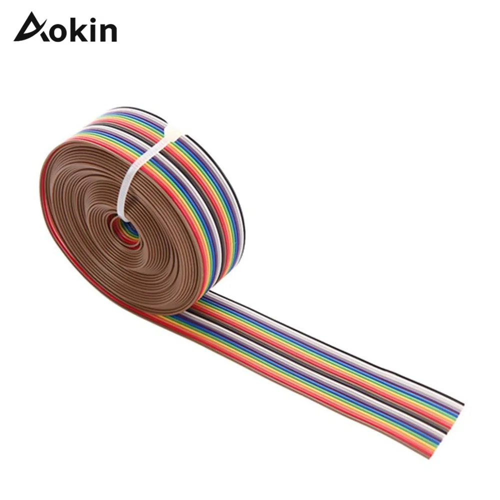 

3M 20P DuPont Cable Rainbow Flat Line Support Wire Soldered Cable Connector Wire