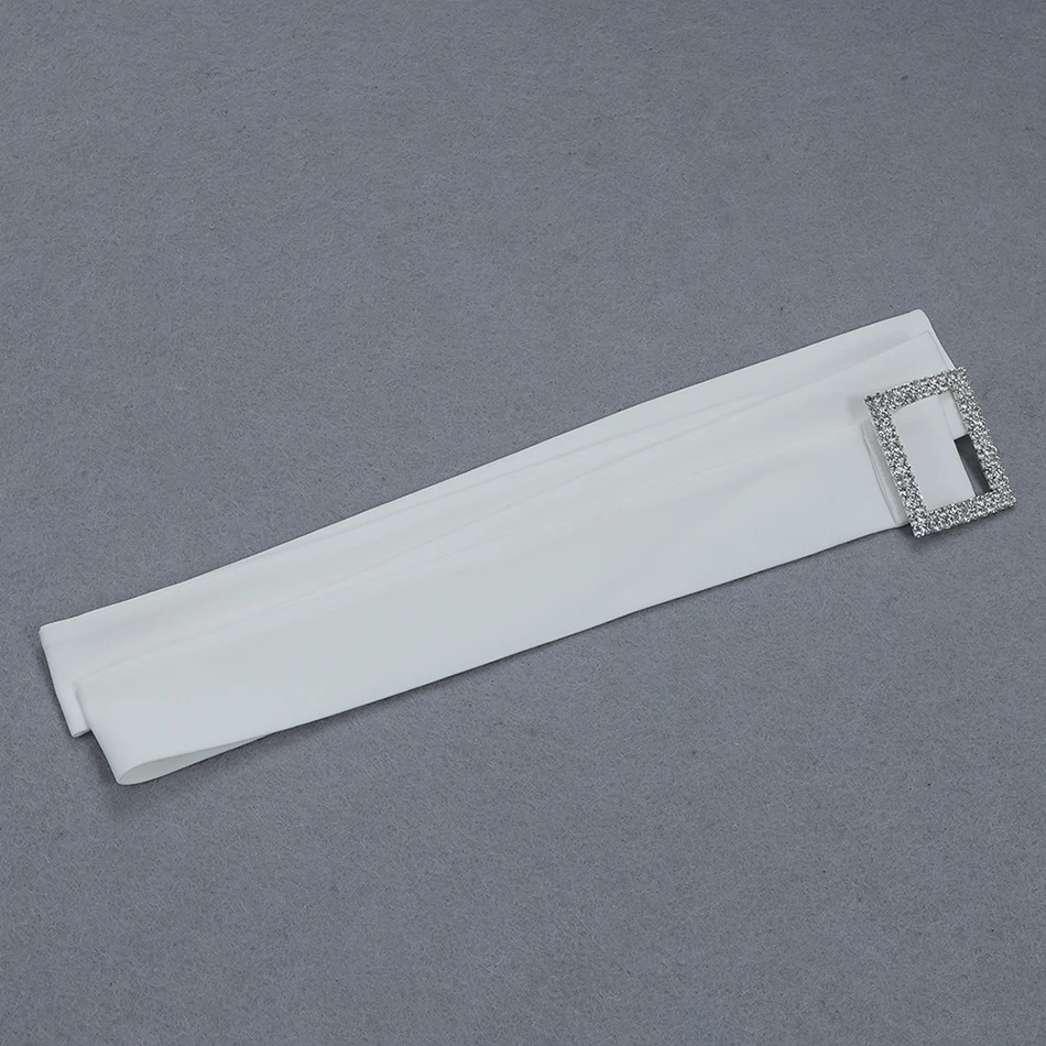 Женское платье без бретелек Liser Белое Облегающее рукавов с поясом лето 2019|Женские