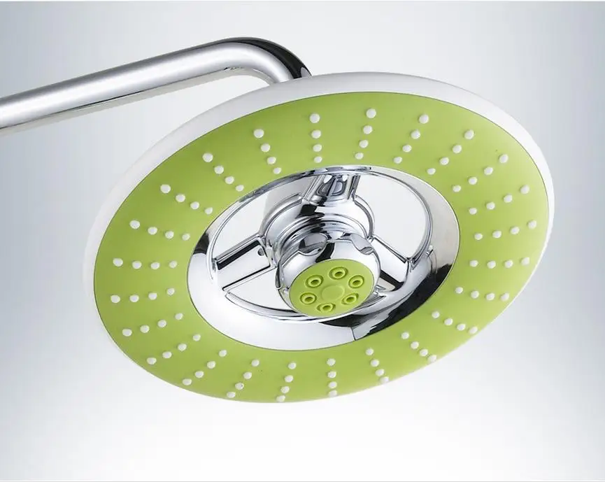 Spa ABS 8inch (Dia 20cm) Rainfall Shower Heads Pressure Increased Overhead Two Colors Green And Gray | Обустройство дома