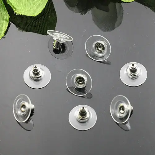 100pcs  Korean copper gold/silver ear cap ear plugs plugging accessories wholesale Diy Jewelry accessories