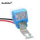 Автоматическое автоматическое включение и выключение kebidu 1 шт., 110 В, 220 В постоянного тока, 12 В, 50-60 Гц, 10 А, сенсорный переключатель, фотоэлемент, фотопереключатель управления