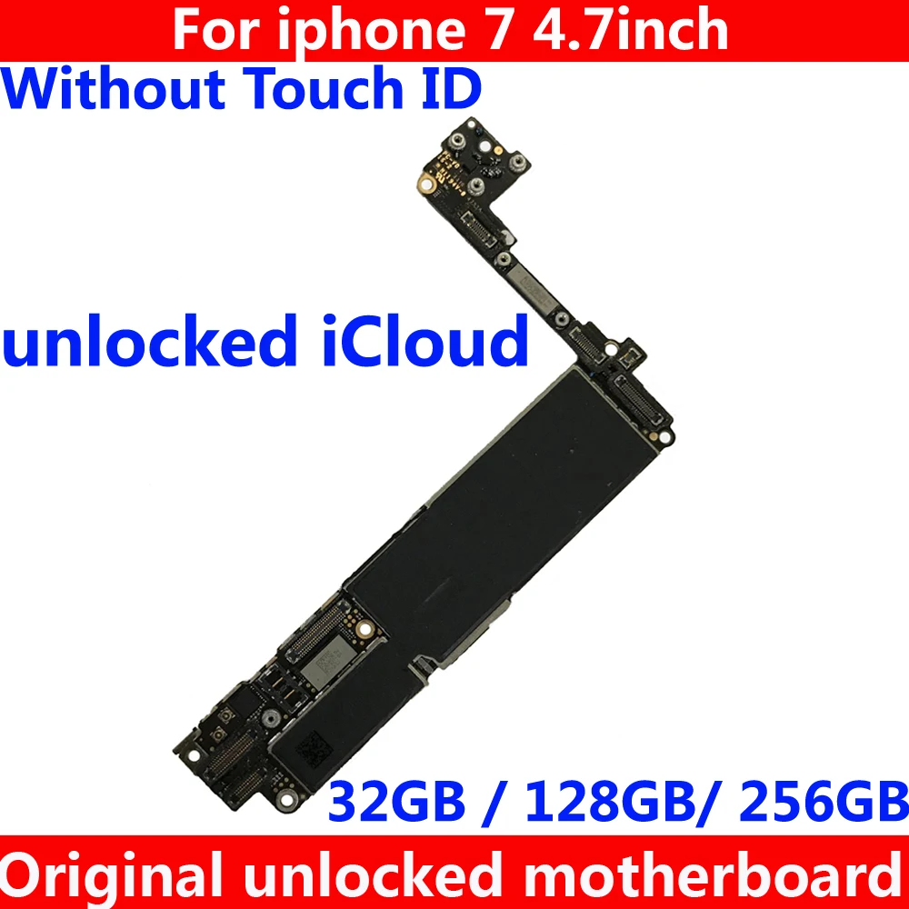 Бесплатная доставка материнская плата 32 ГБ/128 ГБ/256 ГБ для iphone 7 без Touch ID