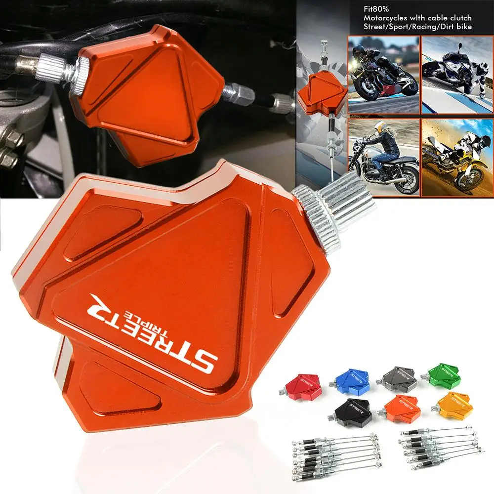 For TRIUMRH 675 STREET TRIPLE R RX R/RX 2008 2015 Motorcycle CNC Aluminium Stunt Clutch Easy Pull Cable System|Рычаги веревки и
