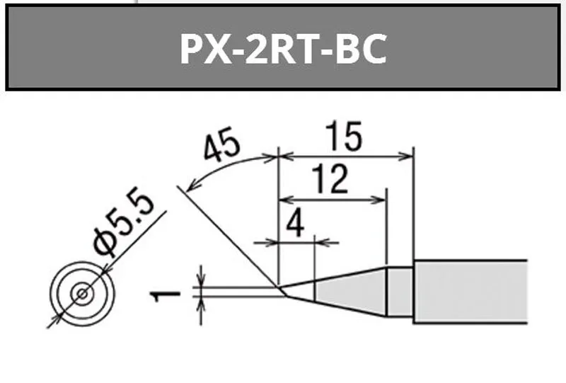 Часовой механизм: японский GOOT PX-2RT сварочные наконечники для PX-201 PX-232 PX-238 PX-242 PX-336 SVS-500 паяльник для подключения к Замена припоя Запчасти