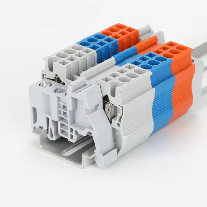 10 Pcs EUK/EUK2 Din Rail Terminal Blocks End Stop Bracket Fire-Retardant Fixed Components And Parts | Обустройство дома