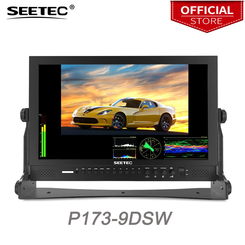 online Seetec P173-9DSW 17.3 Polegada Fhd 1920x1080 Monitor De Transmissão Com 3g-sdi Hdmi Forma De Onda Escopo Do Vetor Monitor Do Diretor Do Lcd