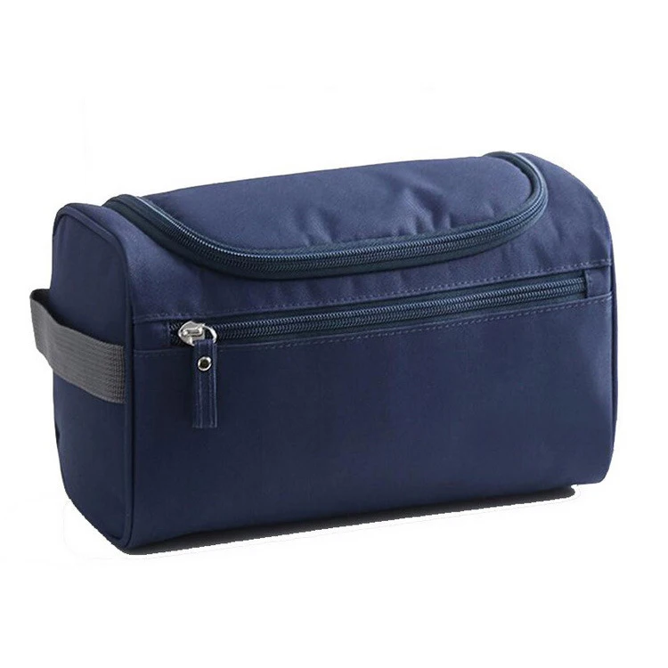 Dark Blue Мужская моющаяся сумка для бритья, дорожная косметичка, водонепроницаемая, для женщин, для Хранения Туалетных принадлежностей, большая емкость, косметичка, органайзер для туалетной сумки, набор для макияжа - Цвет: Dark Blue