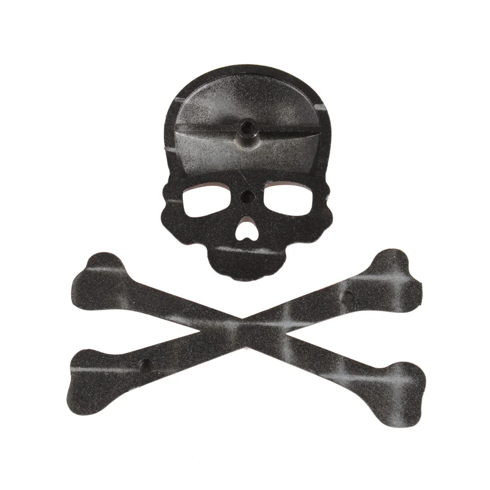 Автомобильный Стайлинг 3 цветов череп крест скула наклейка автомобильная 3D