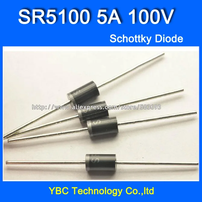 

250 шт./лот SR5100 5А/100В диод Шоттки