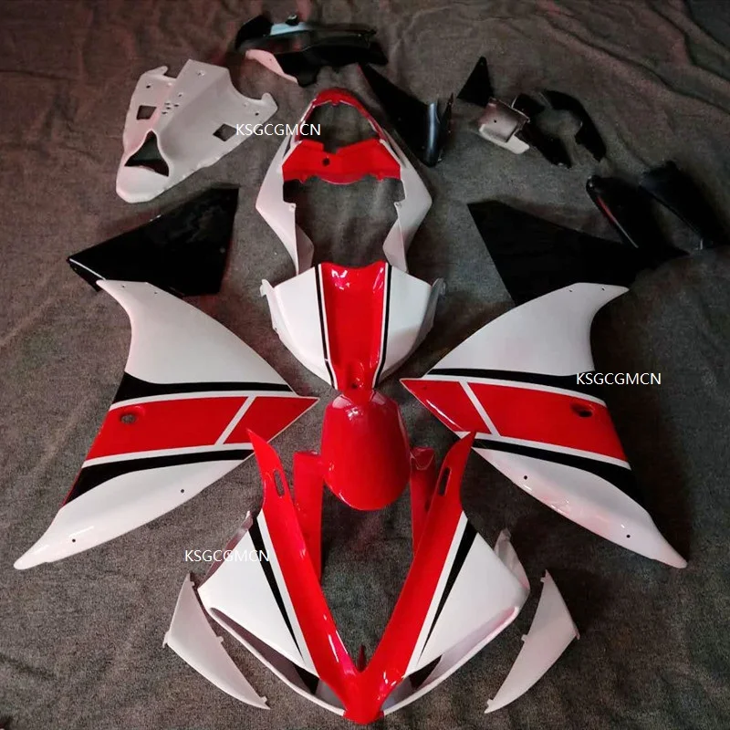 Впрыска ABS комплект обтекателей для YAMAHA YZF R1 09-11 красного и белого цвета, 2009 2010 2011 YZFR1 09 10 11 обтекатели для мотоцикла