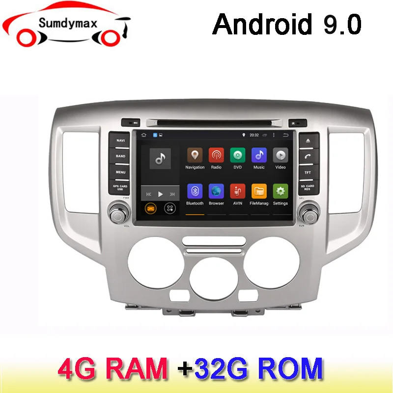 Восьмиядерный android 9,0 автомобильный dvd gps мультимедийный плеер для nissan NV200 2009- Автомобильный Аудио Стерео Авторадио головное устройство wifi usb