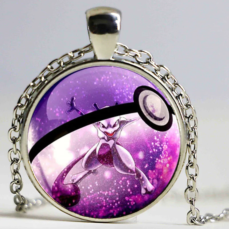 Ожерелье с кулоном dingyi 2016 Новая Мода круглый стеклянный ожерелье Pocket Monster