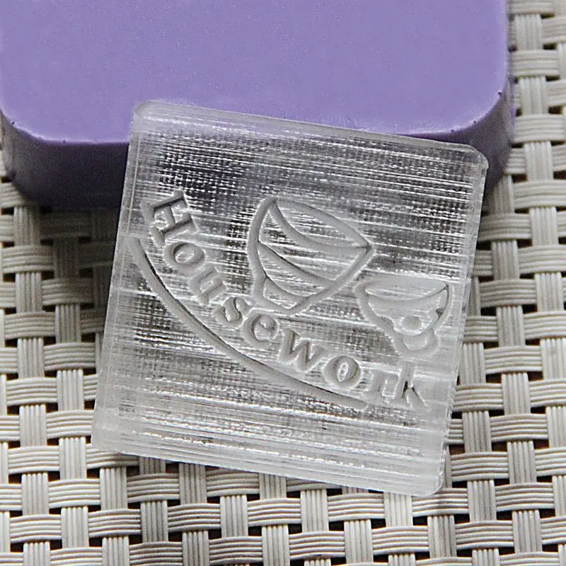 0208(5x5cm) Акриловая прижимка для мыла форма для выпечки голова натуральный ручной работы Мини DIY натуральные узоры органическое стекло - Цвет: 0208(5x5cm)