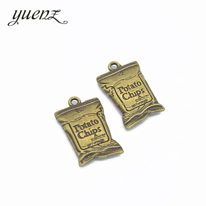 YuenZ 3 шт картофельные чипсы подвески в старинном стиле для рукоделия 26*16 мм