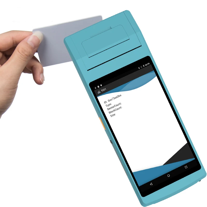 RUGLINE 58 мм POS чековый принтер 5 дюйма 10000 дюймов Android 6 0 портативный терминал PDA Wi Fi