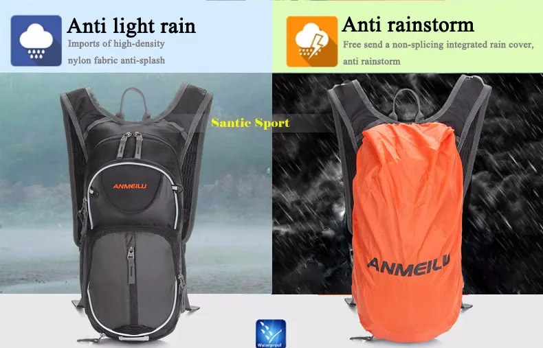 Anmeilu Воды Мешки Нейлон Непромокаемые Велоспорт Бег Гидратации Рюкзак MTB Дорожный Велосипед Мочевого Пузыря Camelback Ciclismo Аксессуары