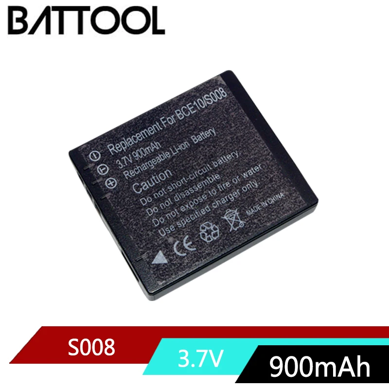 1X3 7 V 900 мА/ч CGA S008 CGAS008 Перезаряжаемые Li Ion Батарея для цифрового фотоаппарата Panasonic